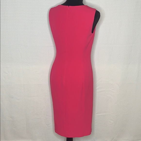 Kasper Sleeveless Ruffle Neck Sheath Dress Size 6 - Picture 4 of 8